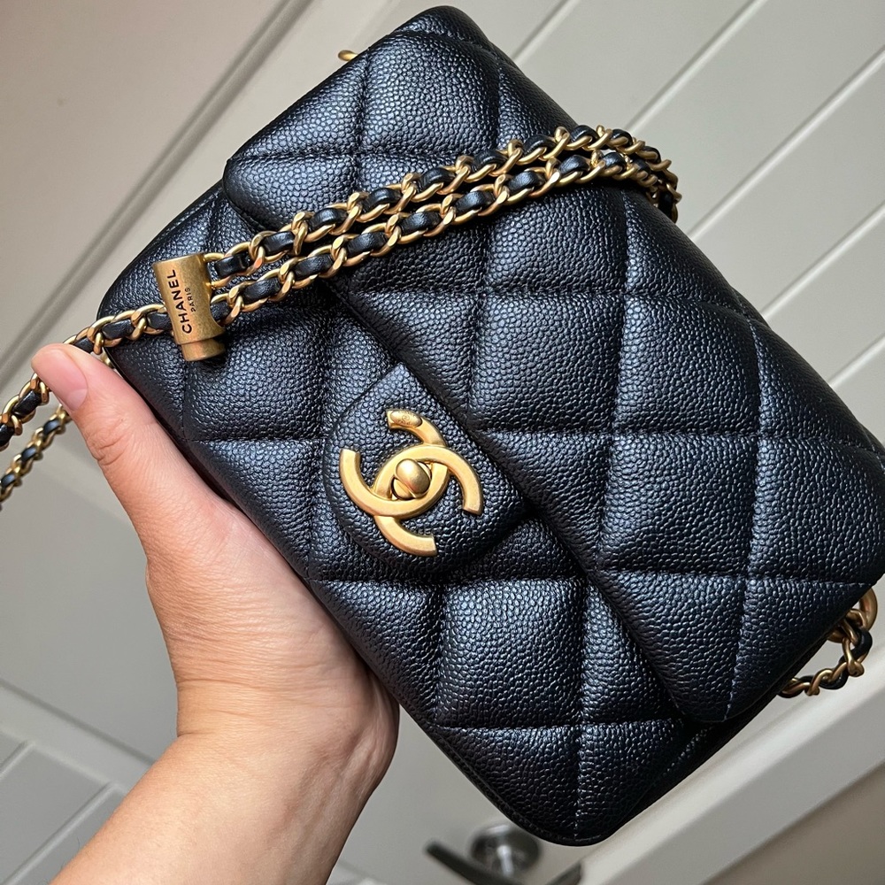 ❌SOLD ❌Chanel 21K Perfect Mini Black Caviar